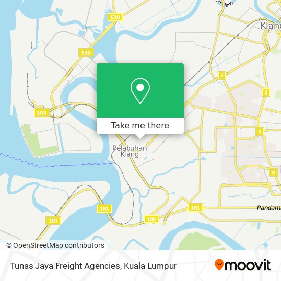 Peta Tunas Jaya Freight Agencies