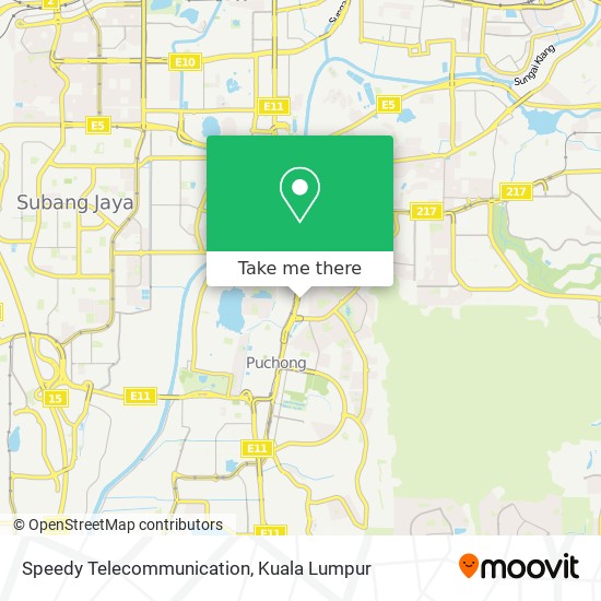 Speedy Telecommunication map