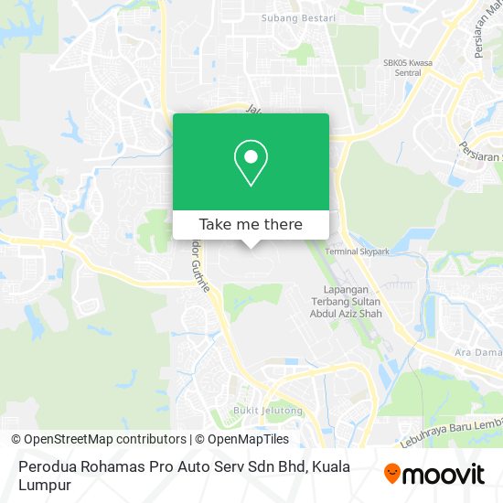 Perodua Rohamas Pro Auto Serv Sdn Bhd map