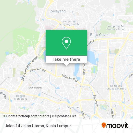 Jalan 14 Jalan Utama map