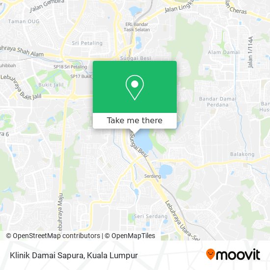 Peta Klinik Damai Sapura