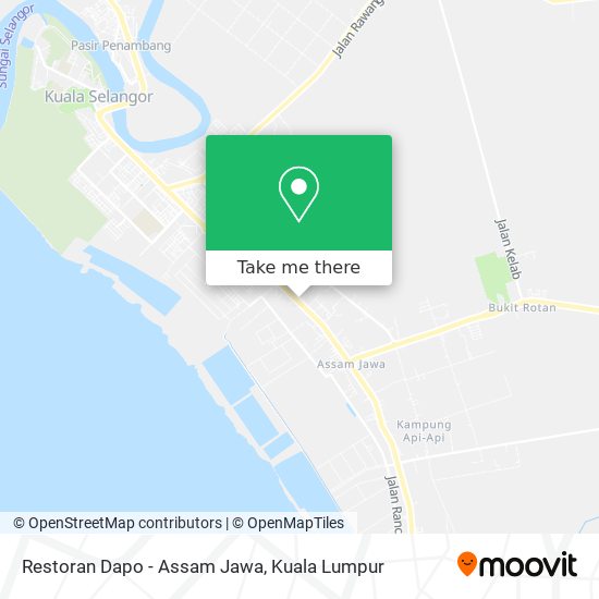 Restoran Dapo - Assam Jawa map