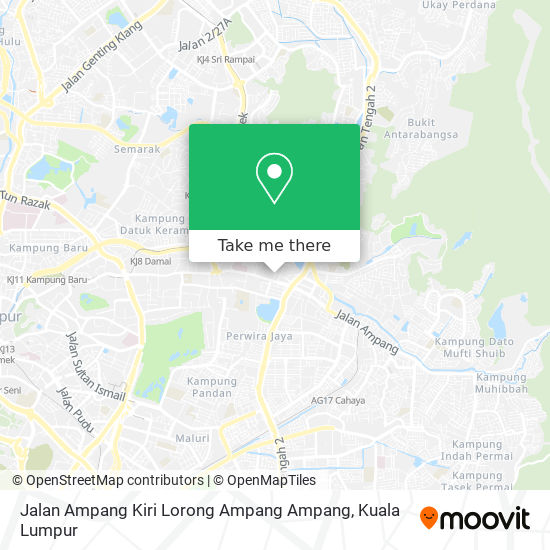 Jalan Ampang Kiri Lorong Ampang Ampang map