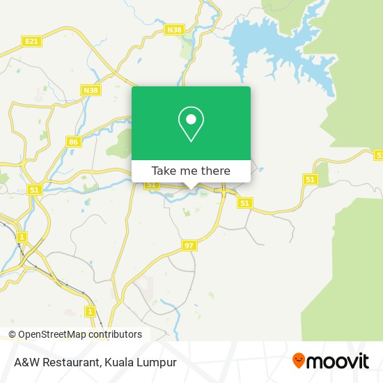 A&W Restaurant map