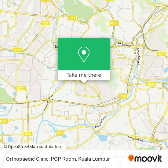 Orthopaedic Clinic, POP Room map