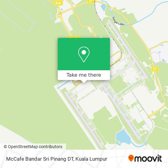 McCafe Bandar Sri Pinang DT map