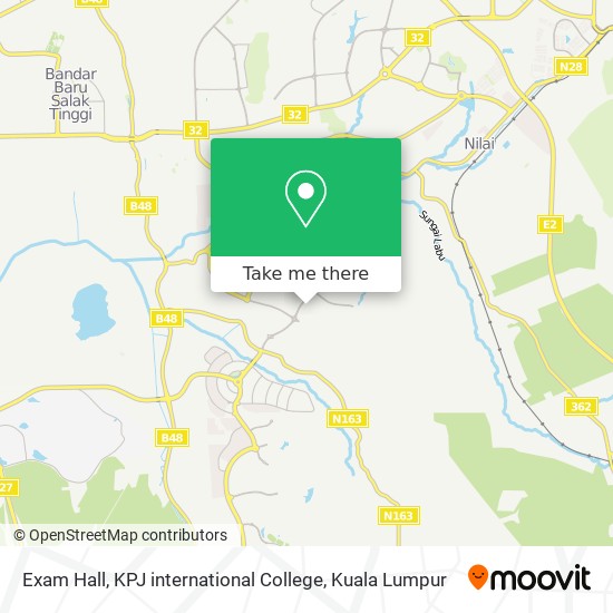 Exam Hall, KPJ international College map
