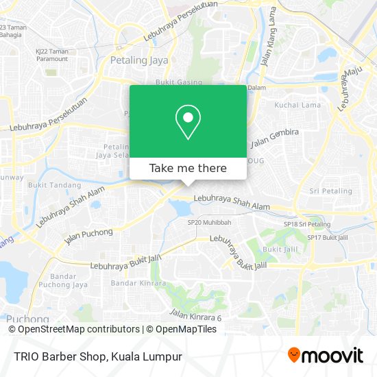 TRIO Barber Shop map
