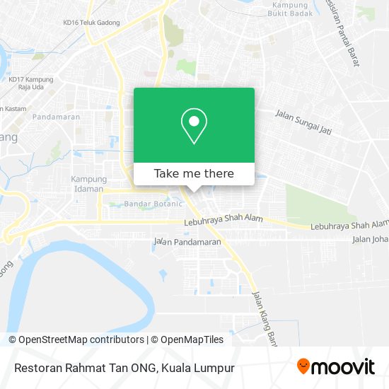Peta Restoran Rahmat Tan ONG