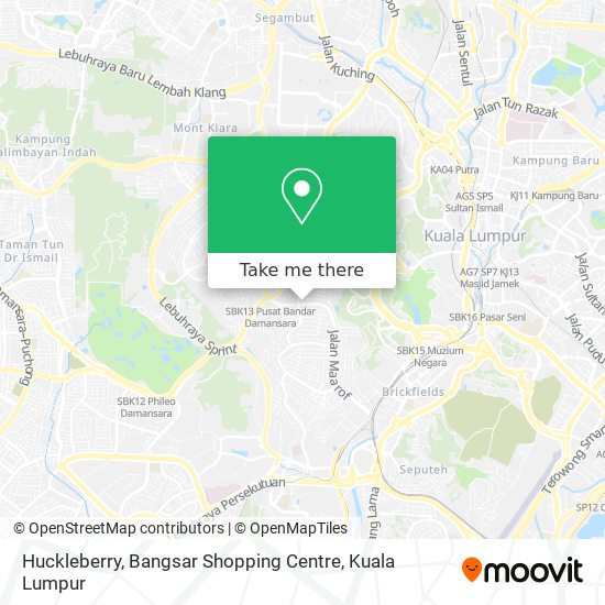 Peta Huckleberry, Bangsar Shopping Centre