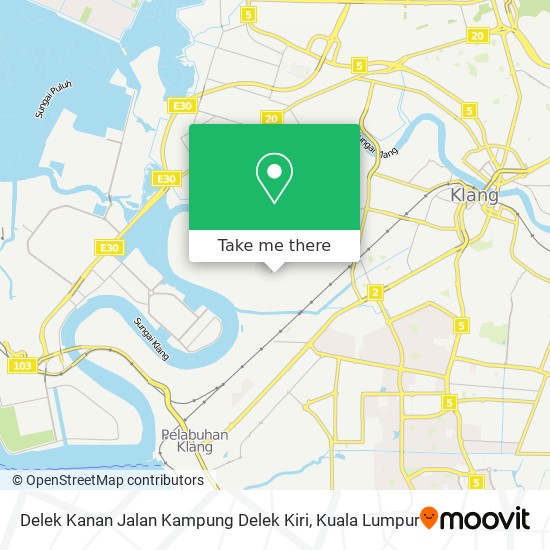 Delek Kanan Jalan Kampung Delek Kiri map