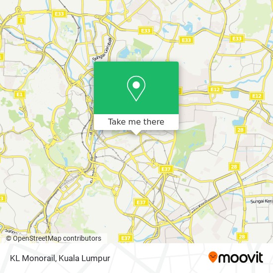 KL Monorail map