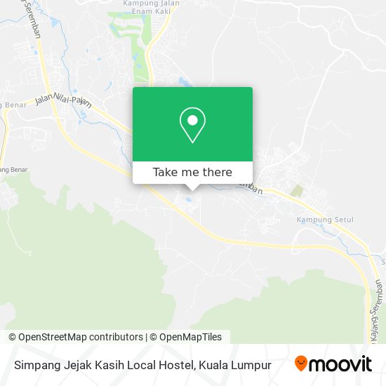 Simpang Jejak Kasih Local Hostel map