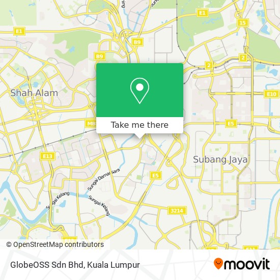 GlobeOSS Sdn Bhd map