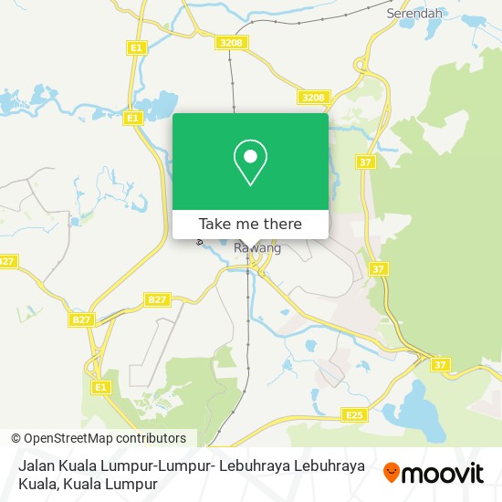 Jalan Kuala Lumpur-Lumpur- Lebuhraya Lebuhraya Kuala map