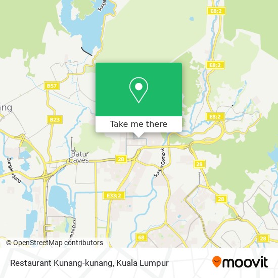 Restaurant Kunang-kunang map
