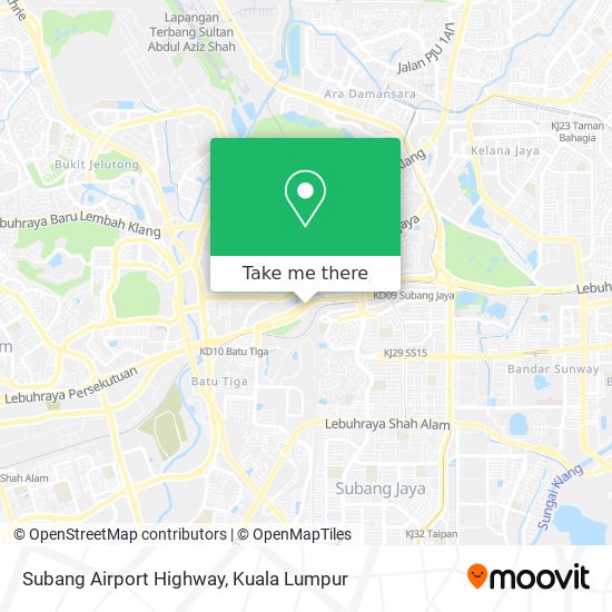 Peta Subang Airport Highway