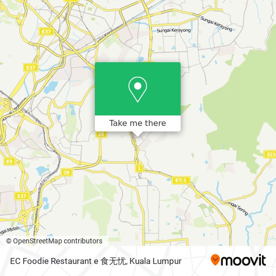 EC Foodie Restaurant e 食无忧 map