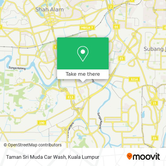 Taman Sri Muda Car Wash map