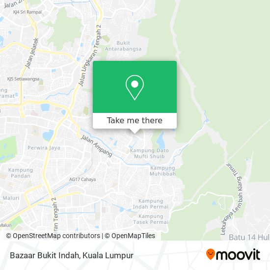 Bazaar Bukit Indah map