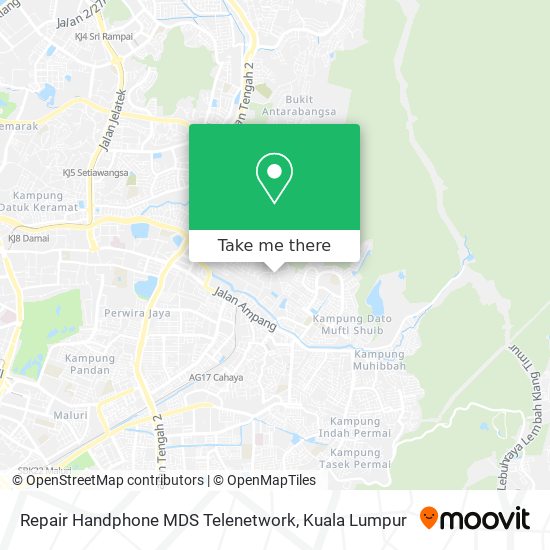 Repair Handphone MDS Telenetwork map