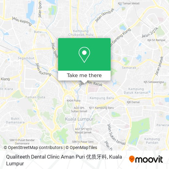 Qualiteeth Dental Clinic Aman Puri 优质牙科 map