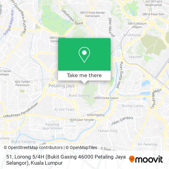 51, Lorong 5 / 4H (Bukit Gasing 46000 Petaling Jaya Selangor) map