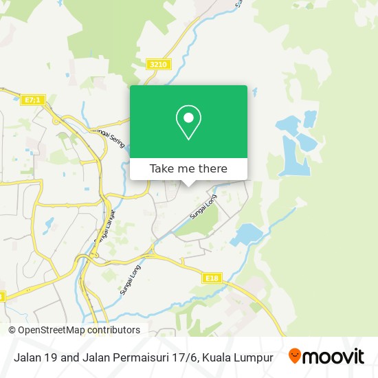 Jalan 19 and Jalan Permaisuri 17 / 6 map