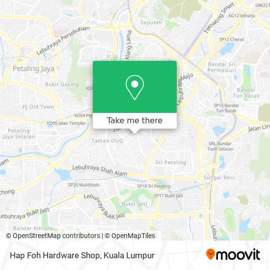 Peta Hap Foh Hardware Shop