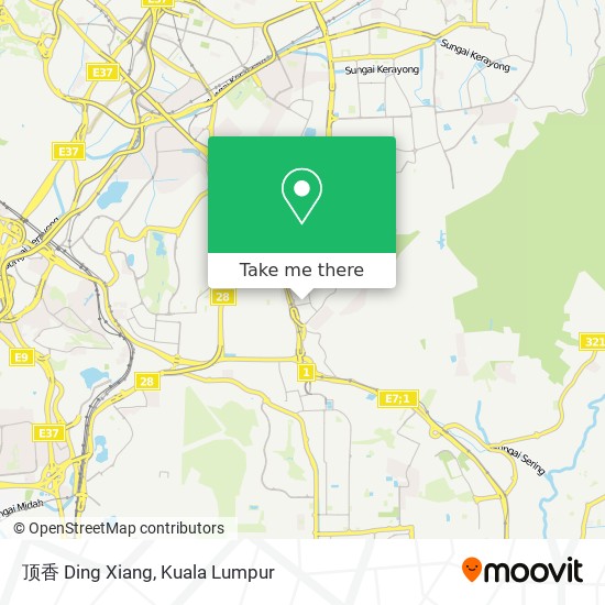 顶香 Ding Xiang map