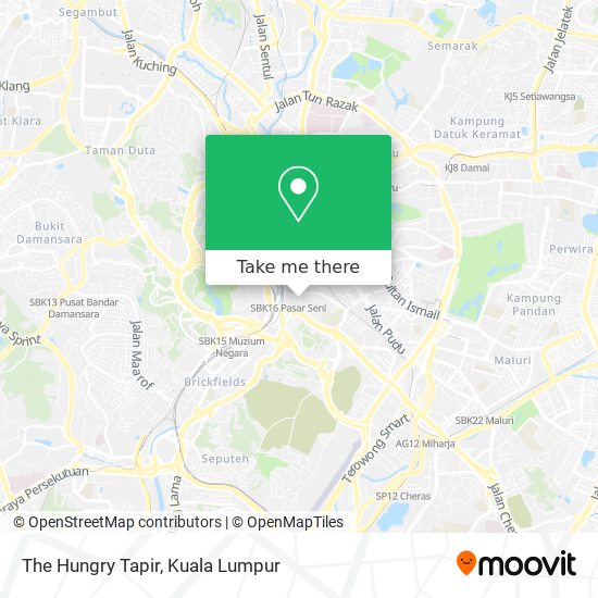 The Hungry Tapir map