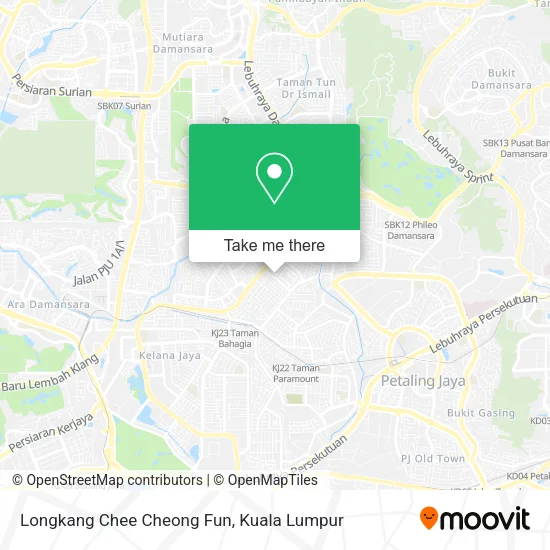 Longkang Chee Cheong Fun map