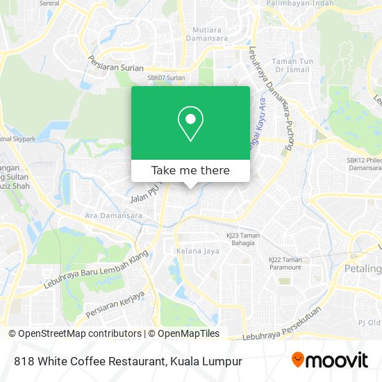 818 White Coffee Restaurant map