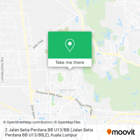 2 Jalan Setia Perdana BB U13 / BB map