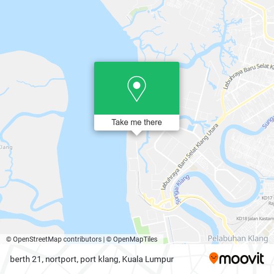 berth 21, nortport, port klang map