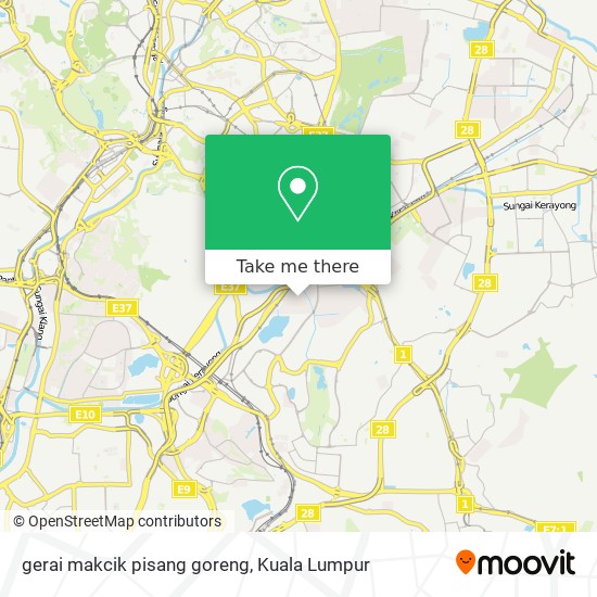 gerai makcik pisang goreng map