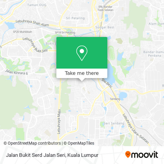 Jalan Bukit Serd Jalan Seri map
