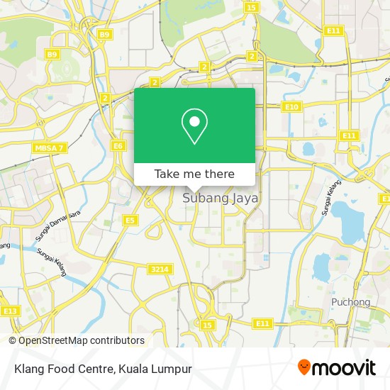 Klang Food Centre map