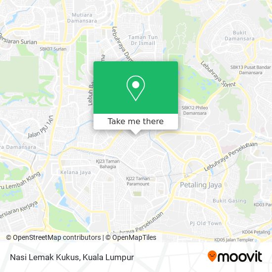 Nasi Lemak Kukus map