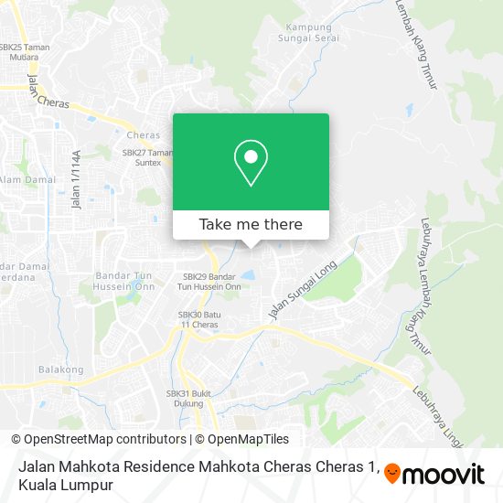 如何坐公交或捷运和轻快铁去hulu Langat的jalan Mahkota Residence Mahkota Cheras Cheras 1