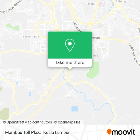 Peta Mambau Toll Plaza