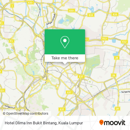 Peta Hotel Dlima Inn Bukit Bintang