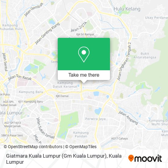 Giatmara Kuala Lumpur (Gm Kuala Lumpur) map