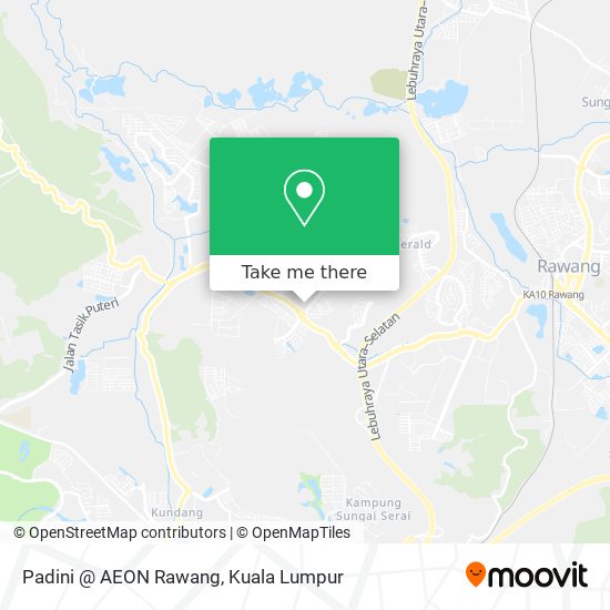 Padini @ AEON Rawang map