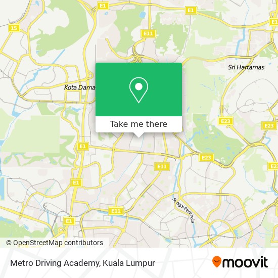 Metro Driving Academy map