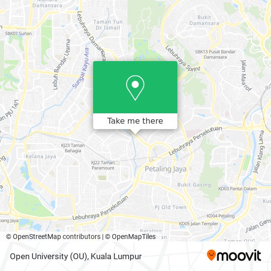 Open University (OU) map