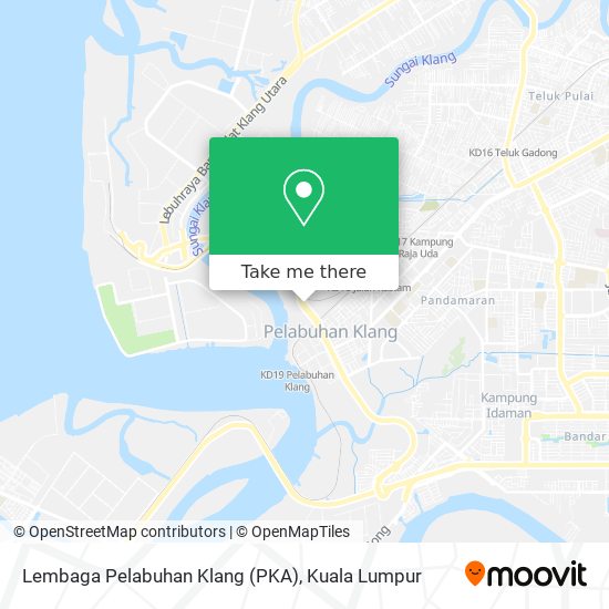 Peta Lembaga Pelabuhan Klang (PKA)