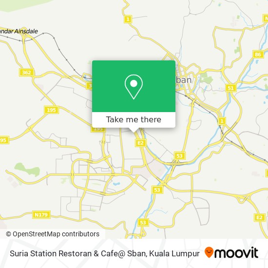 Suria Station Restoran & Cafe@ Sban map