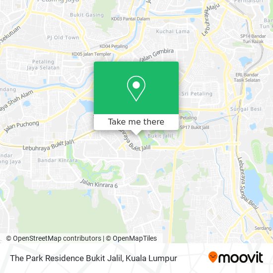 The Park Residence Bukit Jalil map