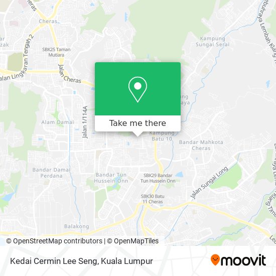 Kedai Cermin Lee Seng map